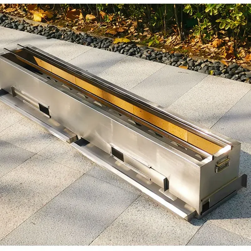 Parrilla de carbón CX508PQ para asar pájaros, rejilla para kebab de acero inoxidable, parrilla yakitori japonesa, equipo comercial