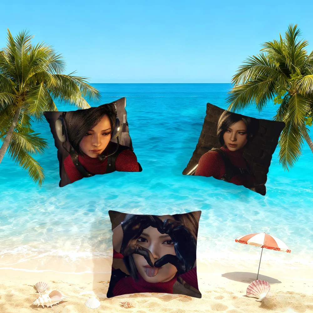R-Resident-ES E-Evil A-Ada Wong cushion cover Home Bedding Sofa living Room pillowcase Simple Soft Skin Cushion Cover Party Gift