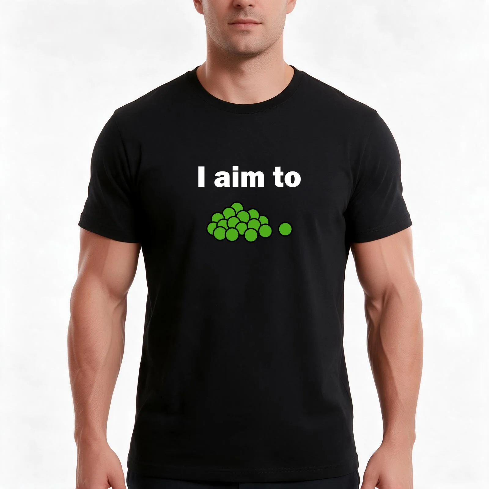 I aim to green peas solar opposites T-Shirt Summer Casual Cotton Tee Oversized Streetwear Tops Vintage Graphic Print