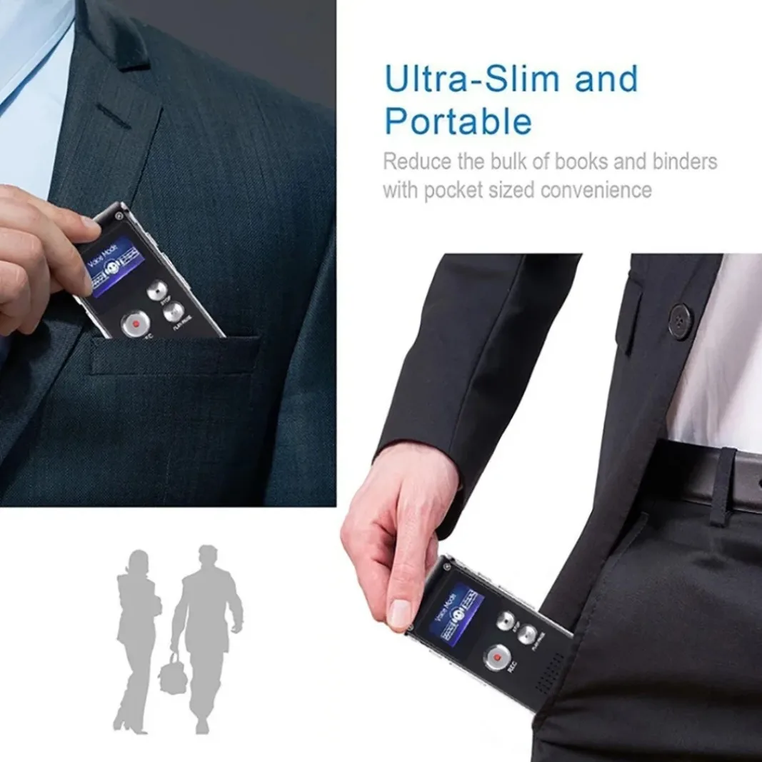 Cheap and User-Friendly Digital Recorder Supporting up to 1536kbps Mini Recorder Upgraded To MP3 and USB with Playback Functi