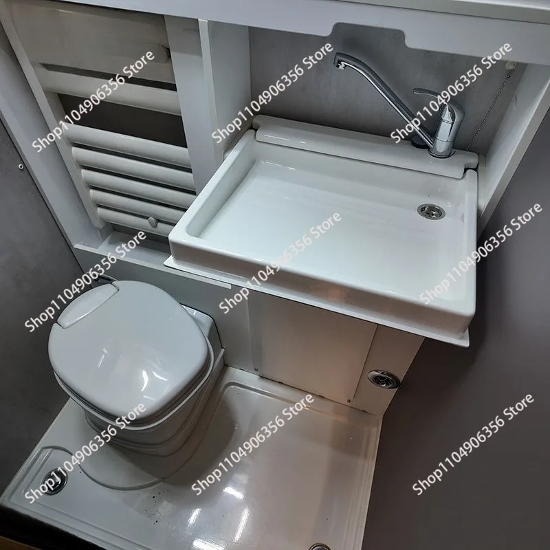 for caravan  Campers  Traveling Trailers  Acrylic Plastic  Foldable Folding Sink with Faucet  and Mirror in Bathroom Y441