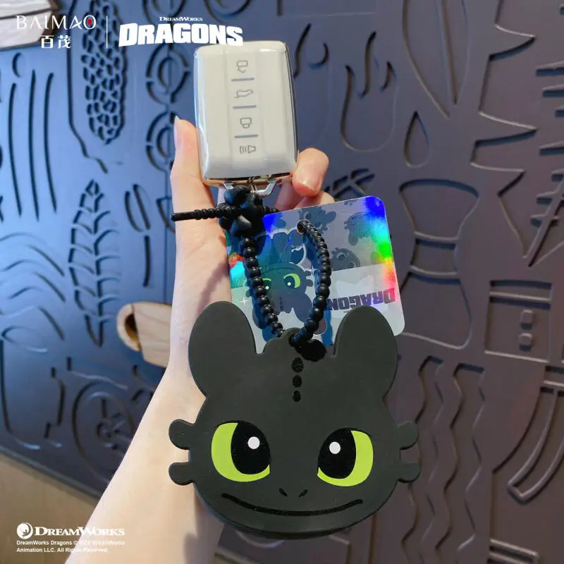 Toothless Zero Wallet Keychain Dragon Taming Master Silicone Keychain Exquisite Earphone Bag Storage Bag Keychain Pendant view 4
