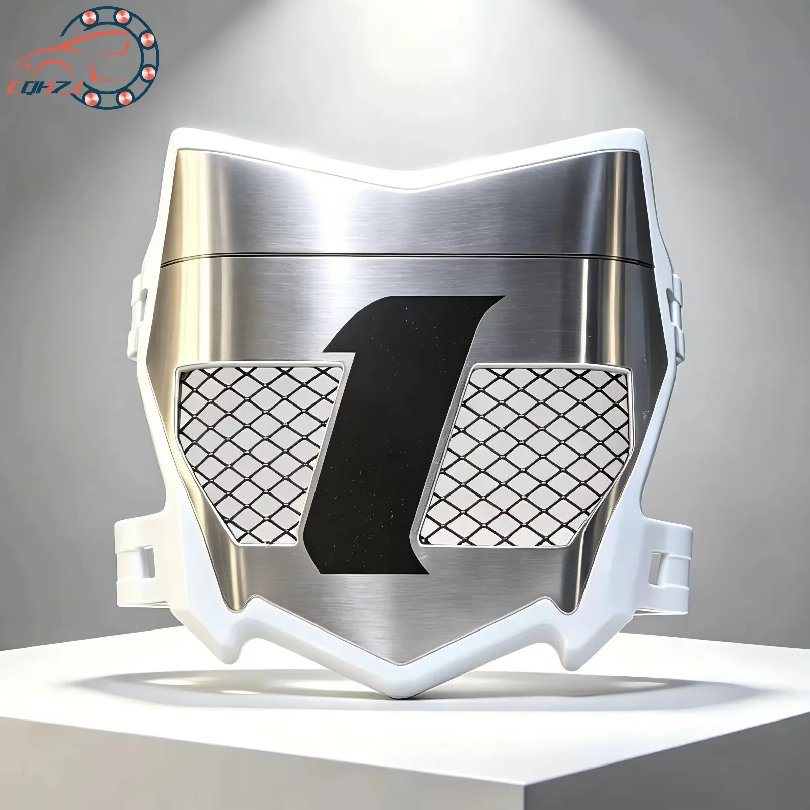 CQHZJ Motorcycle Front License Number Plate Black Vented Guard With Sticker For Talaria Sting 79BIKE Dirt E-bike Scooter
