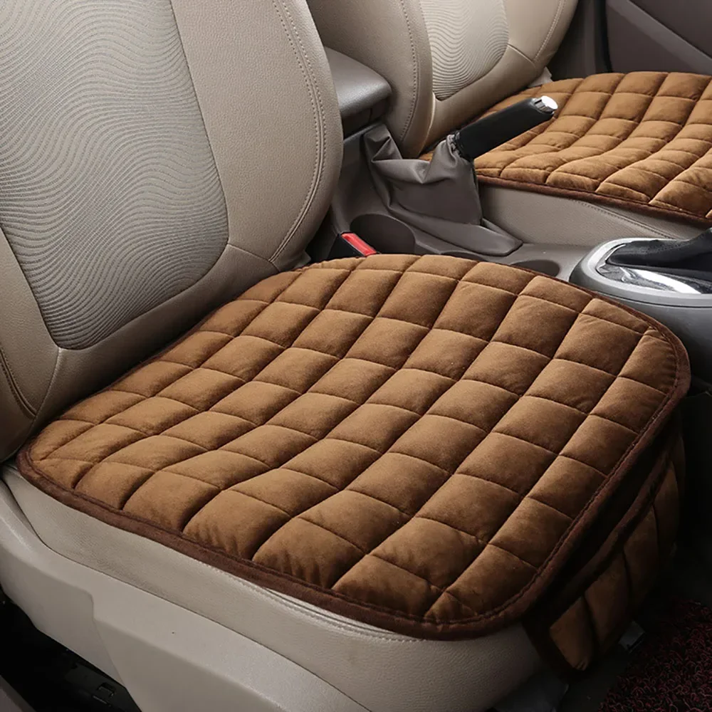 Car Seat Cover Winter Warm Universal Seat Cushion Anti-slip Front Chair Breathable Pad for Vehicle Auto Truck Seat Protector