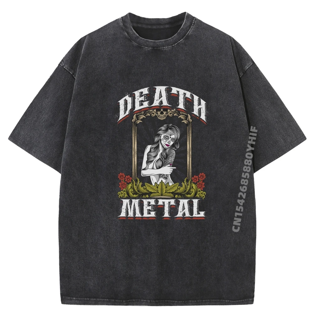 

Goth For Concerts Festivals Graphic Shirts Men Anime Funny Shirt Luxury Clothes Mens Classic Washed T-shirt