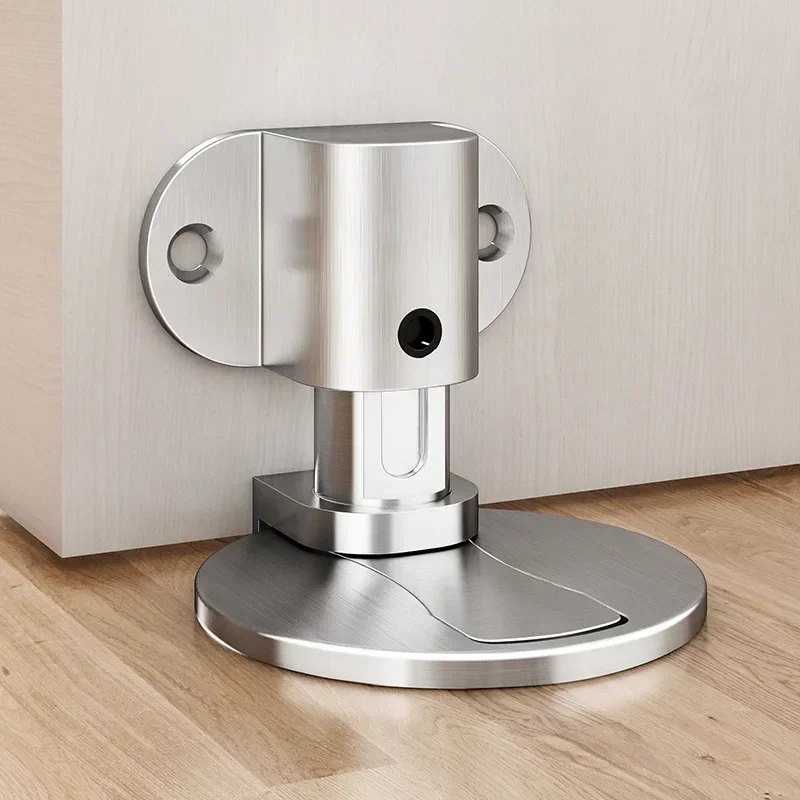 

Adjustable Door Stop Punch-free Magnetic Door Stopper Zinc Alloy Anti-collision Door Holder Hidden Doorstop Hardware