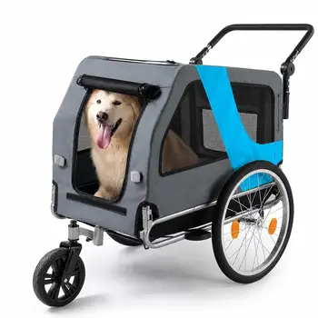2-in-1 Pet Bike Trailer Stroller 1