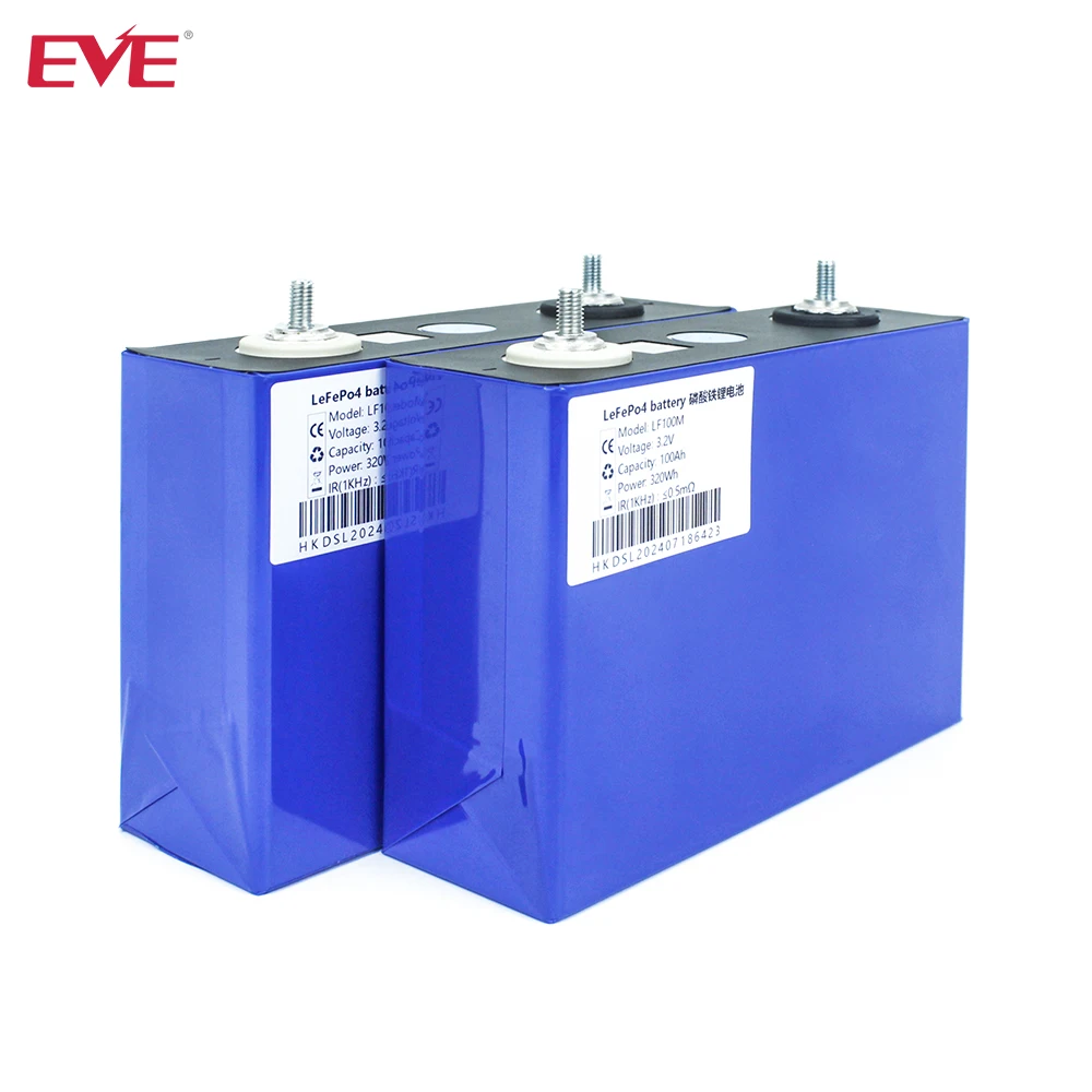 

Новый бренд EVE 3,2 В 100 Ач класс A LiFePO4 аккумуляторная батарея призматическая ячейка 6000+ цикла для лодок, автофургонов, электромобилей