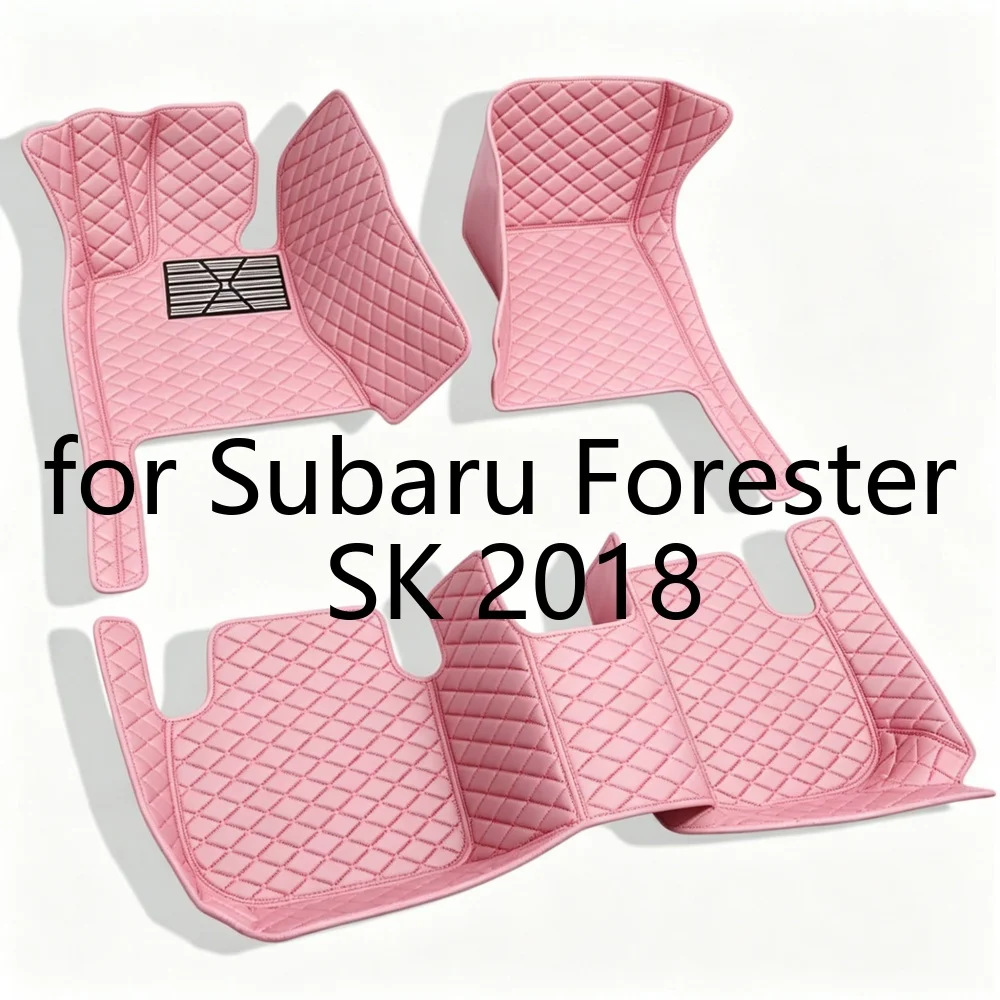Tapis de sol de voiture sur mesure 9D à couverture complète pour Subaru Forester SK 2018-Présent 5 places, bordure haute, imperméable, antidérapant, ajustement parfait, toutes saisons, ensemble complet de tapis de sol auto 3595