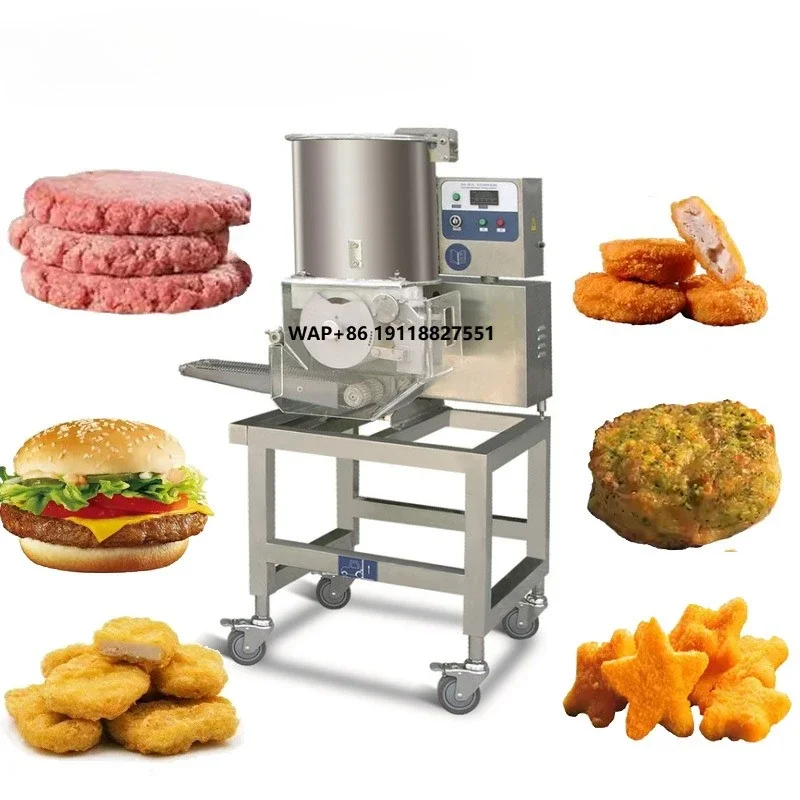 Automatic Hamburger Patty Production Line Burger Machine Hamburger Patty Chicken Nuggets Making Machine