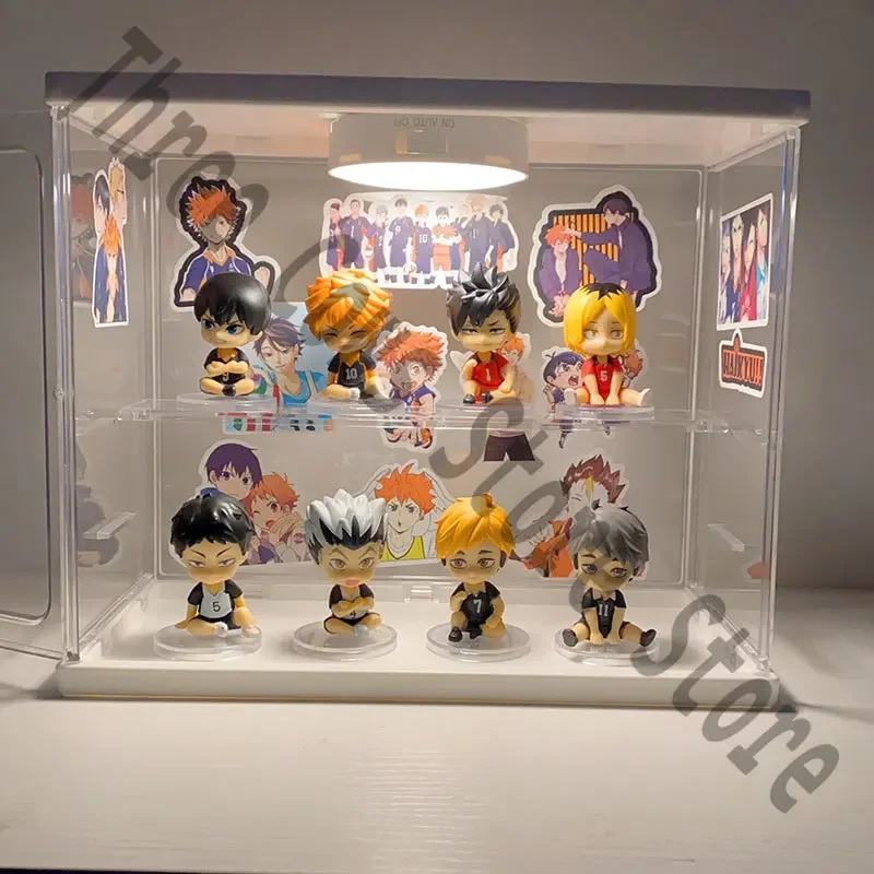 Anime Haikyuu!! Shoyo Hinata Kozume Kenma Kotaro Bokuto Miya Atsumu Kita Shinsuke Cosplay Figurine Model Fans Mini Garage Kits