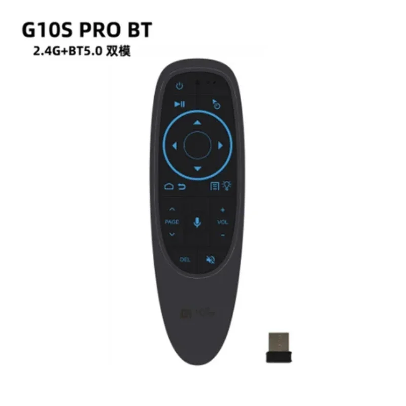 

G10S Pro BT Air Mouse Мини Голосовой Пульт Дистанционного Управления 2.4G Беспроводной Умный Пульт Дистанционного Управления с Подсветкой Гироскопический Микрофон BT5.0 для Smart TV