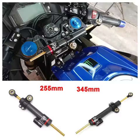 Motorcycle Universal Adjustable Damper Steering 252mm 342mm For Kawasaki Yamaha Honda CBR650R CB1000R Carbon Damper Stabilizer