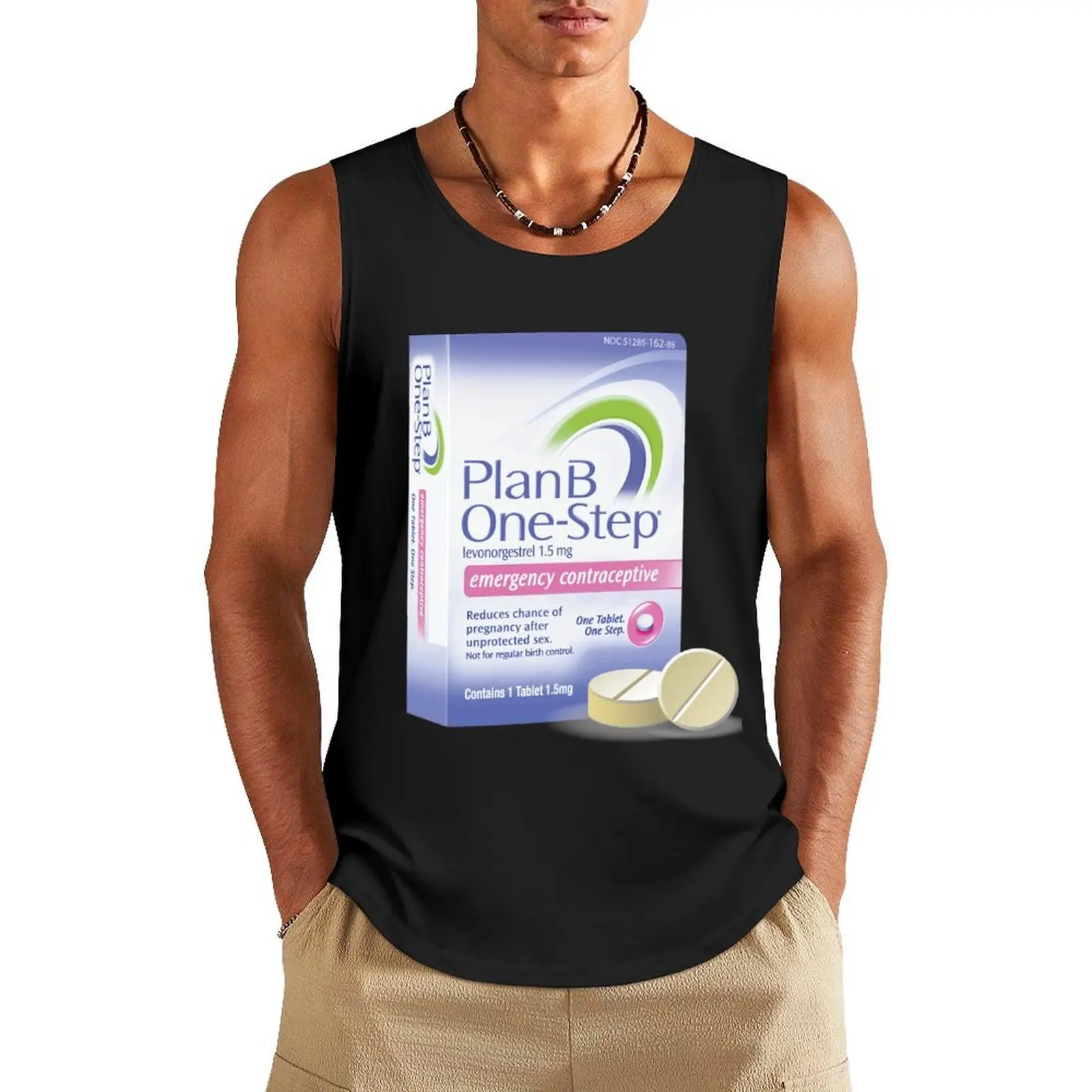 

Plan B One-Step Tank Top Men's summer clothes 2025 men clothing man vest