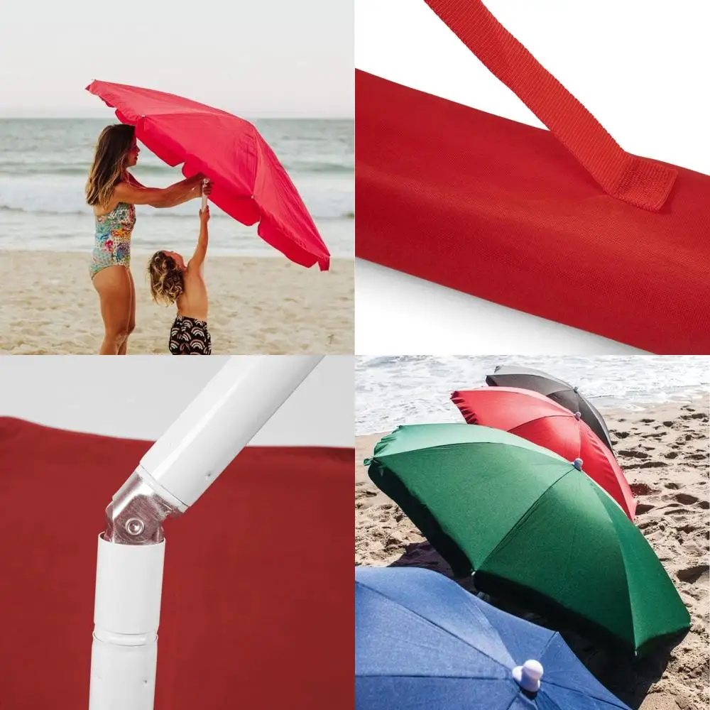 

Iowa State Cyclones 5.5 ft Outdoor Patio Beach Umbrella with Sunshade - Compact Canopy Chair Umbrella