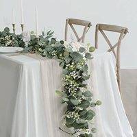 1.8m Artificial Flowers Eucalyptus Garland Greenery Fake Hanging Vines for Weddings Home Garden Outdoor Garden Arch Wall Decor