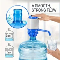 Bomba Manual para Botellas de Agua con Presión y Tubo Corto Extra