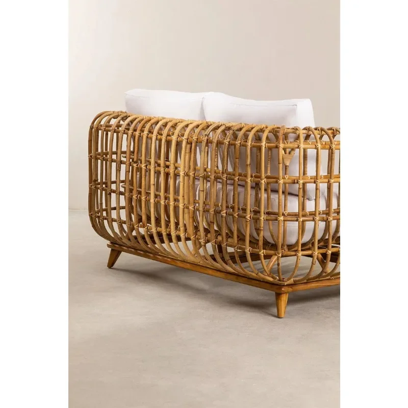 2-Seat rattan sofa country style