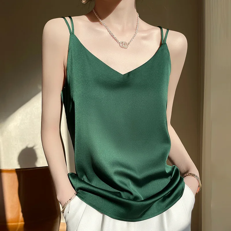 New Women's V-neck Camisole, Basic Tank Top