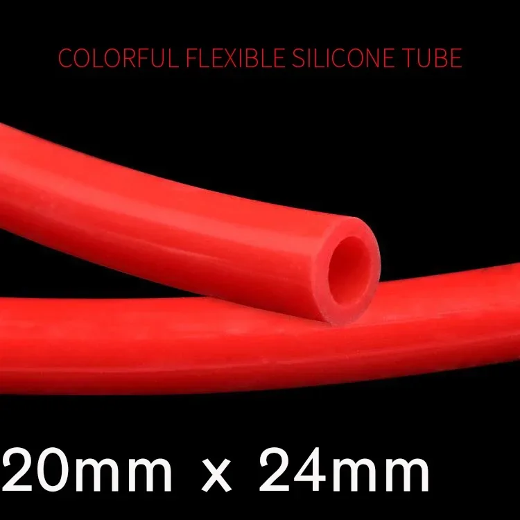 Flexible Silicone Tube ID 20mm x 24mm OD Food Grade Non-toxic Drink Water Rubber Hose Milk Beer Soft Pipe Connect