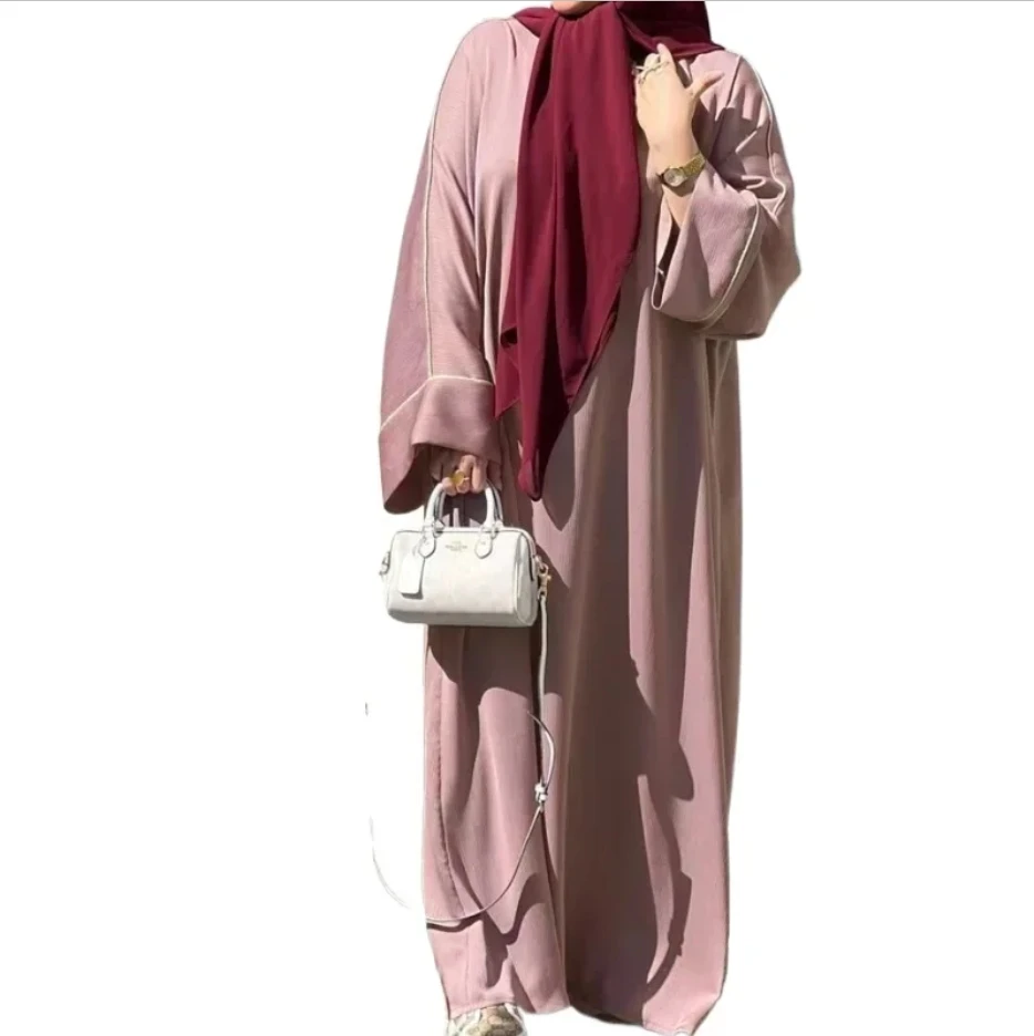 Autumn Elegant Muslim Dress Women Abaya EID Sequin Kaftan Robes Dubai Arab Islam Islamic Clothing Caftan Splice Maxi Dress