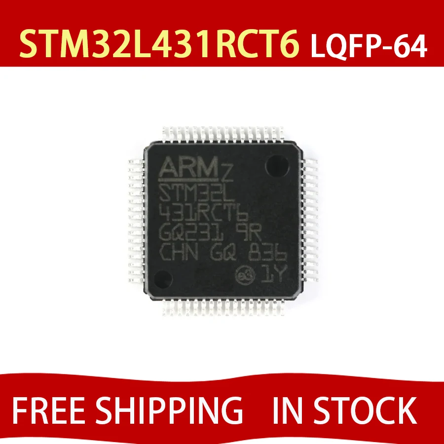 

STM32L431RCT6 32L431RCT6 LQFP-64 32-битный микроконтроллер IC чип MCU