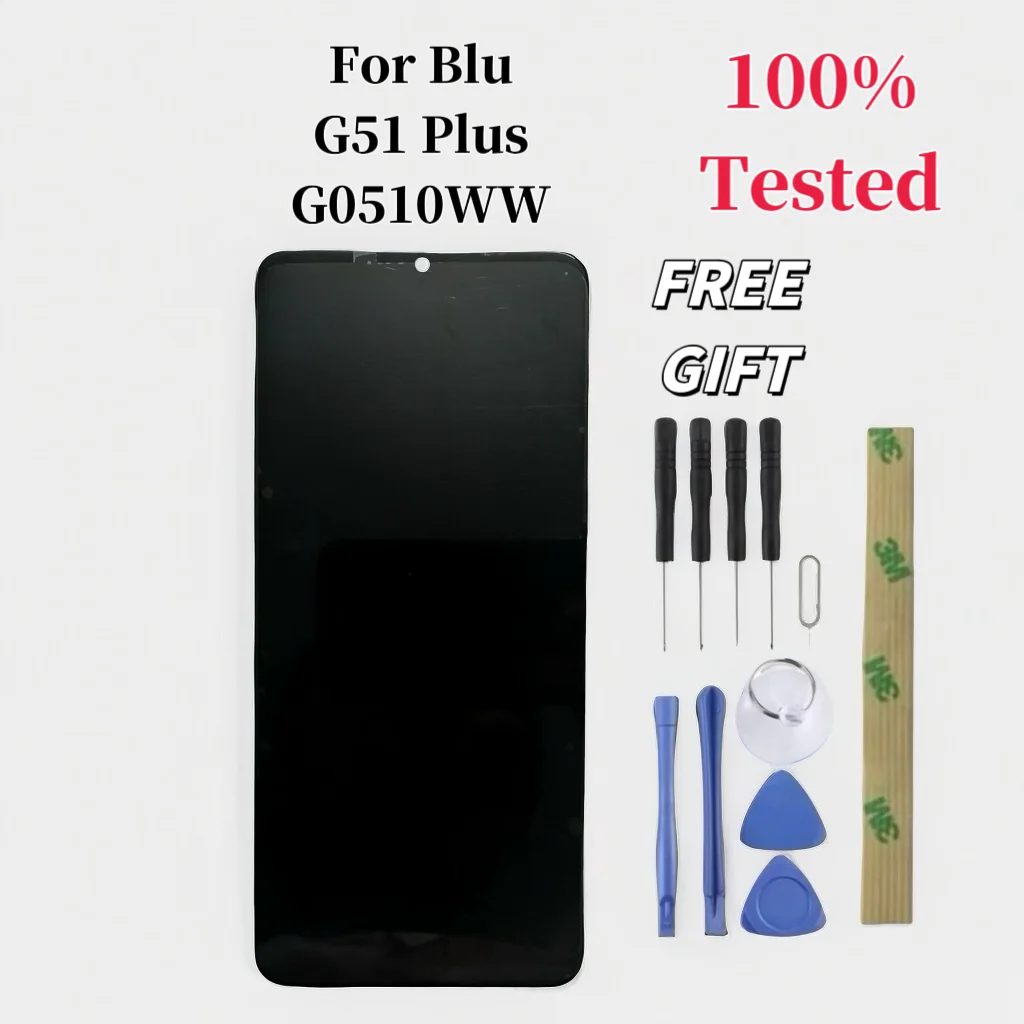 Operación de garantía Pop para pantalla LCD Blu G51 Plus + reemplazo de pantalla táctil de 6,52 "para pantalla LCD Blu G0510ww + pegamento LCD