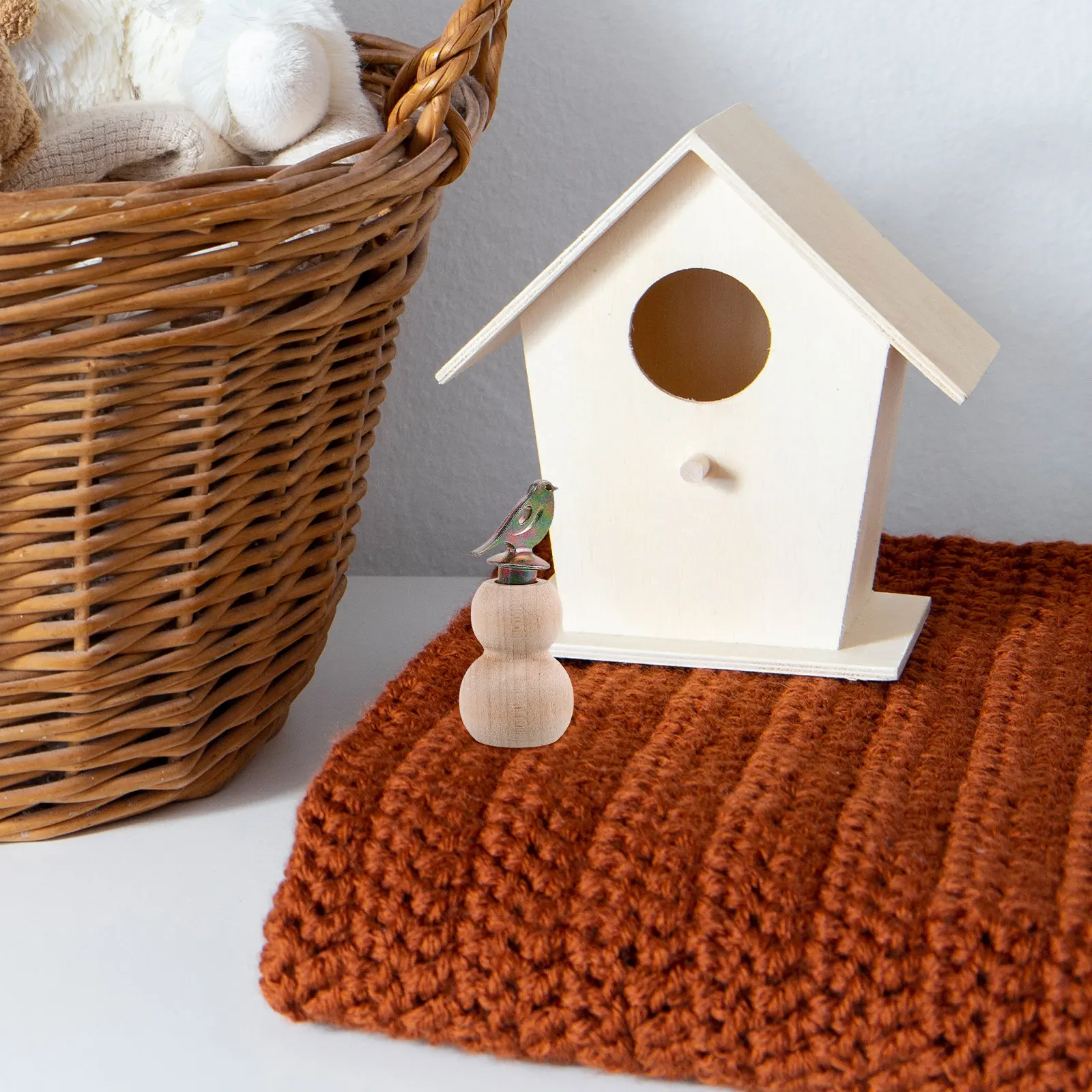 Creative Hand-Twisted Bird Whistle Portable Cartoon Gourd Calls for Outdoor Practice Collection