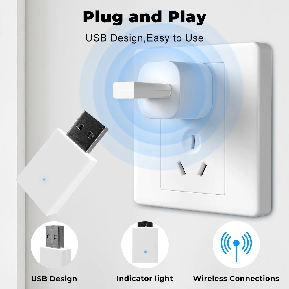 Tuya ZigBee Ripetitore di segnale USB Amplificatore di segnale Extender per Smart Life ZigBee Gateway Dispositivi per la casa intelligente