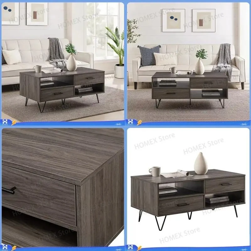Modern Simple Bamboo Folding Coffee Table Rectangle Small Apartment Living Room Sofa Side Balcony Hospital Bed Tray Desk