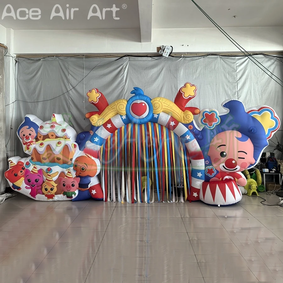 

Wonderful Inflatable Entrance Archway Birthday Party Inflatable Decorations Inflatable Cartoon Clown Arch for Activity