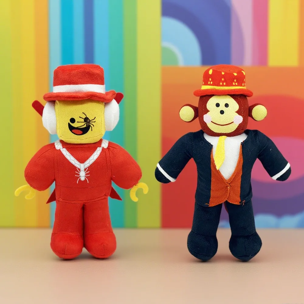 

Steal A Brainrot Jande Fun Cartoon Plush Peripheral Dolls Wearing Red Hat Monkey Plush Toys Christmas Gifts Wholesale