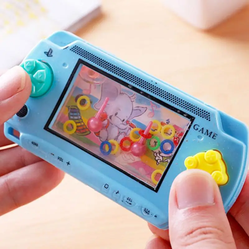 1~10PCS Handheld Mini Game Console Water Ring Children’s Children’s Childrens Toys Travel Games Ferrule Road Trip Essentials Kid