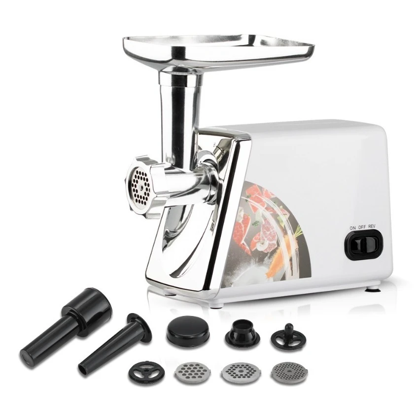 EU Plug Stainless Steel Electric Meat Grinder Multi-Function Mincer Sausage Stuffer for Household Kitchen