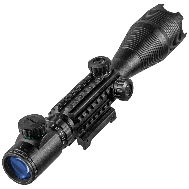 Imagem -02 - Vomz 416x50 Aoe eg Scope Tactical Optical Rifle Scope Holographic Deer Hunting Fishbone Scope