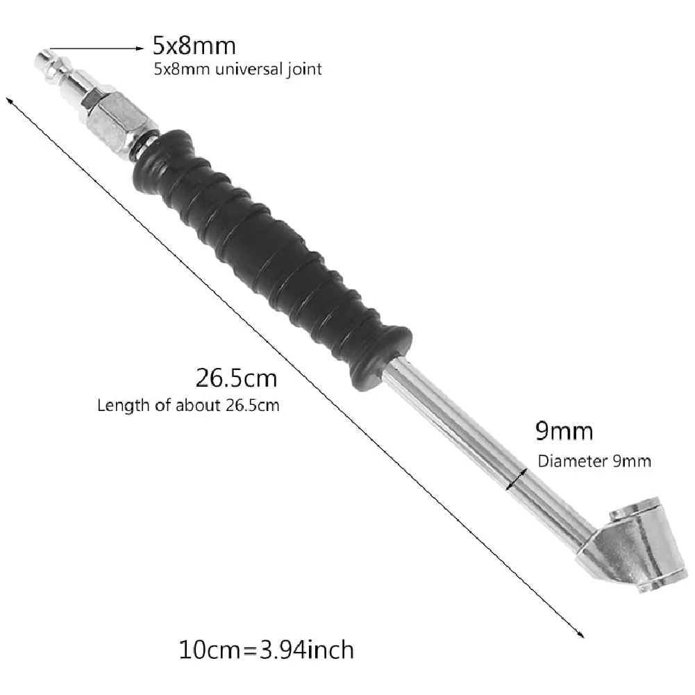 Heavy Duty Metal Air Chuck For Head Inflator Tool NPT Tire Chucks Inflator Gauge Compressor Repair Tools Air Chuck With Pressure