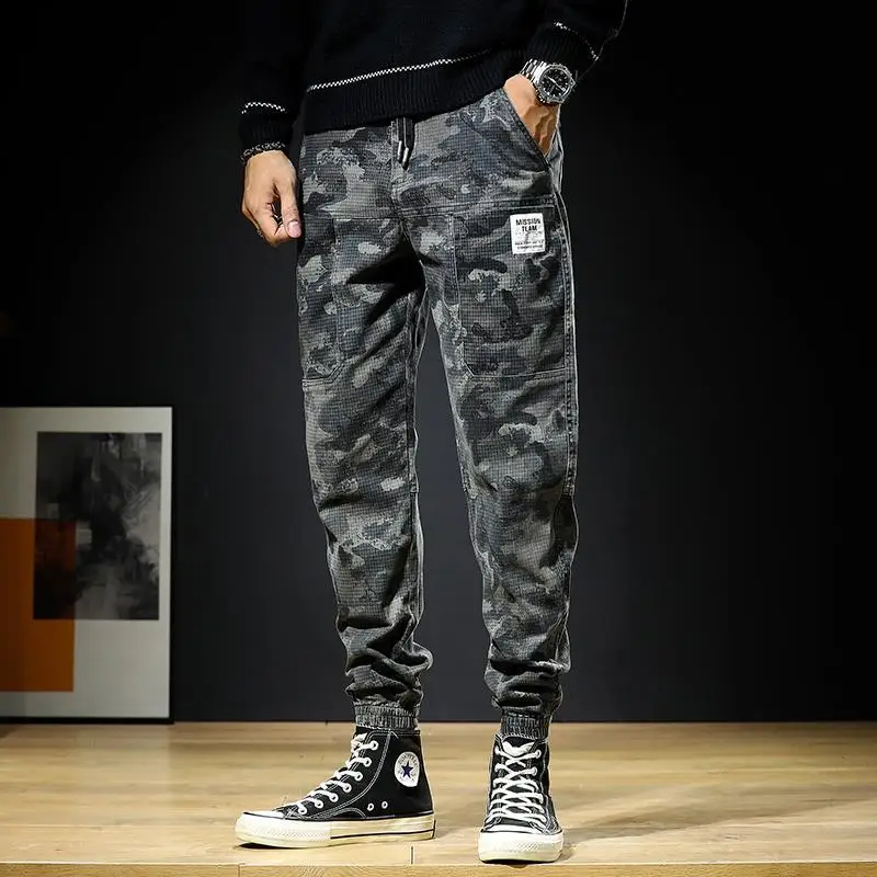 

American Camouflage Pure Cotton Workwear Harlan Pants Men's Trendy Brand Spring Autumn Casual Outdoor Sports Wear Resistant C...