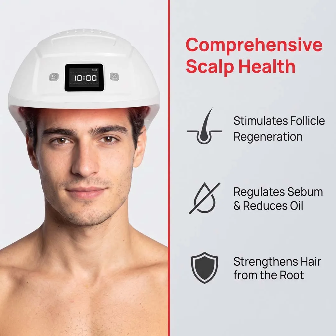 650nm 448pcs Diodes 2240mW Low Level Laser Therapy Cap Anti Hair Loss Treatment Helmet for Damaged Lackluster Hair Care