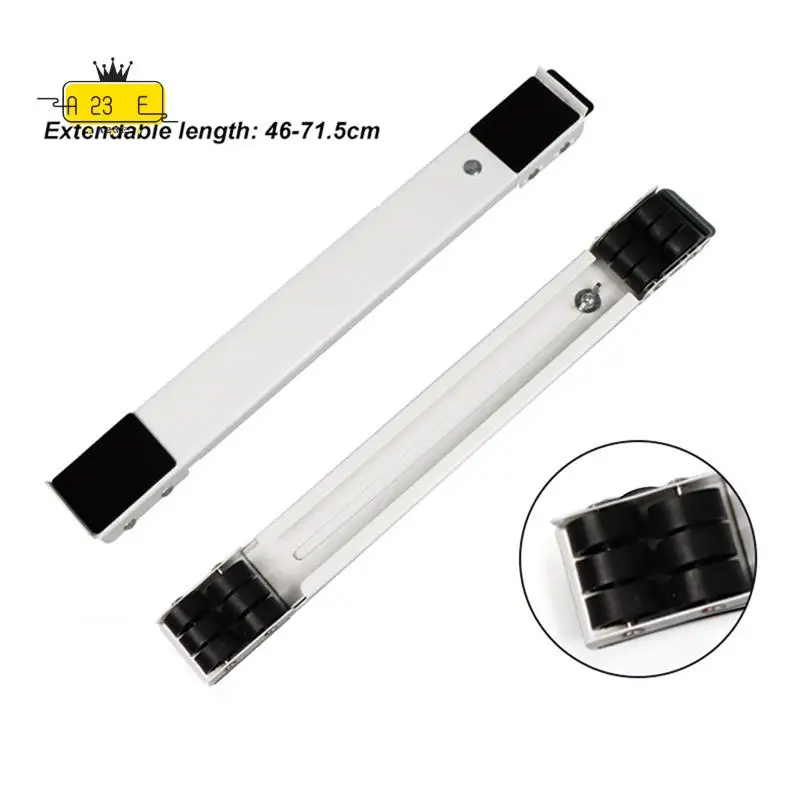 

A23E-1 Piece Washing Machine Base Stand Trolley Feet Movable Adjustable Telescopic Fridge Stand Wheel For Dryer Refrigerator Whi