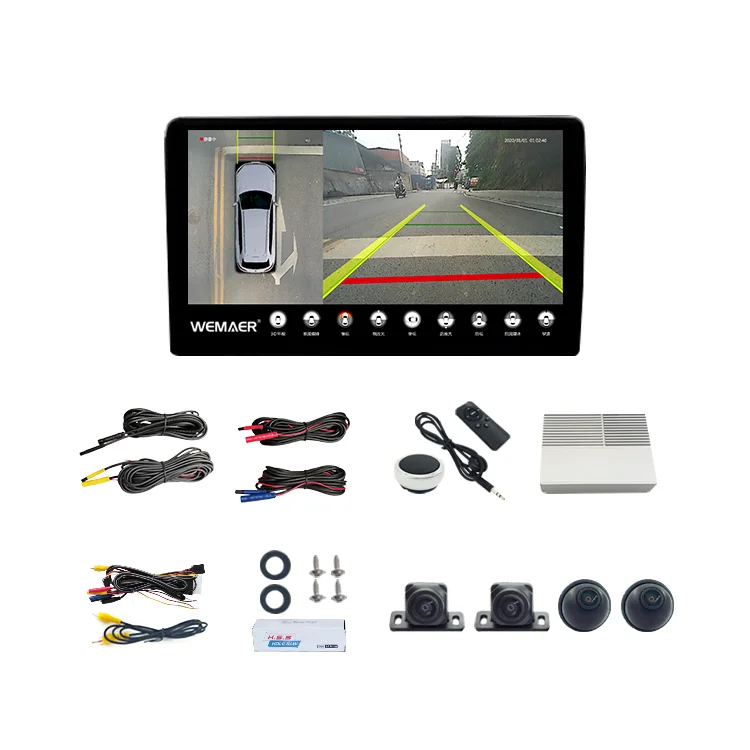 

Wemaer 360 Car System Bird View 2D 3D Parking Assist Reverse Rearview Car For 2008 Tundra