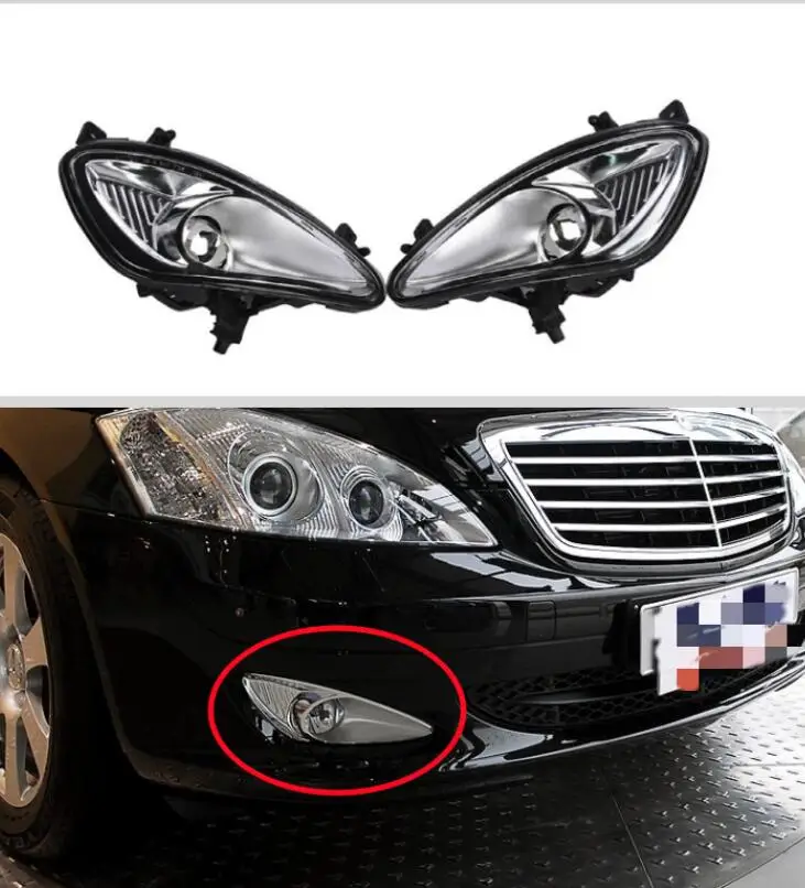 

Kamshing Front Bumper Fog light For W221 S350 S600 S500 S400 S430 S300 Fog lamp driving light lamp Foglight Foglamp