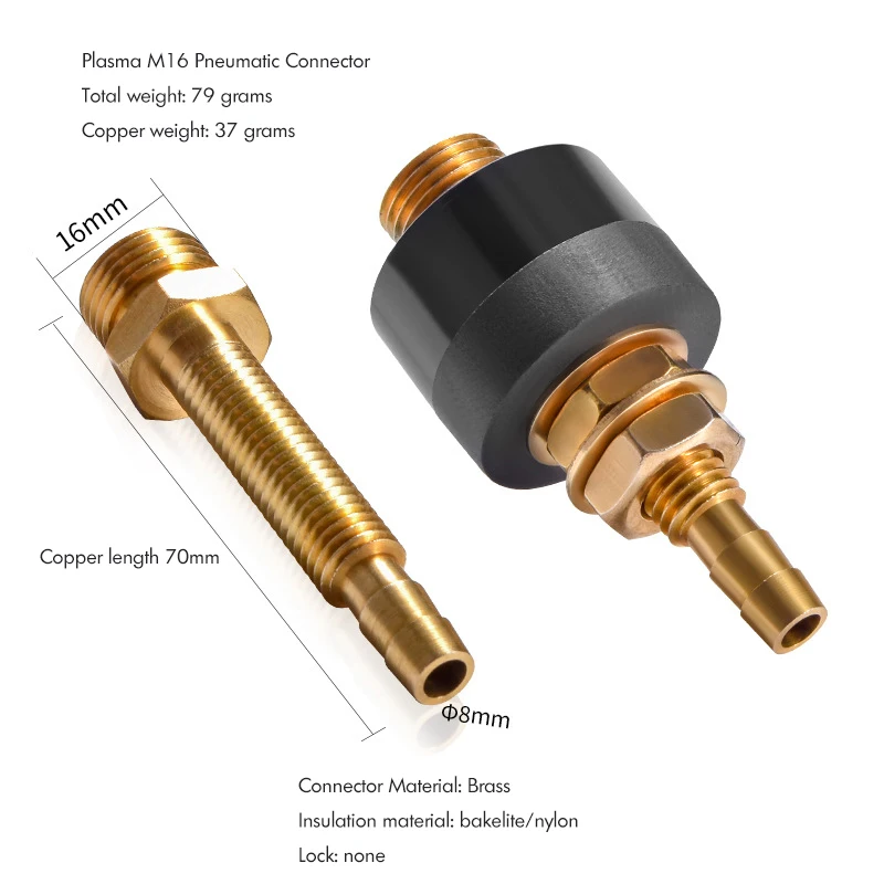 TIG Welding Connector M16 Plasma Gas Adapter Quick Connector TIG Welding Equipment Accessory for TIG Welding Torch