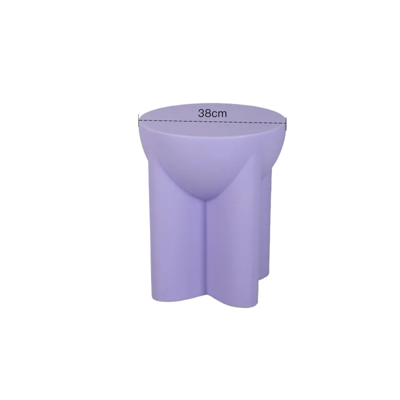 Internet Celebrity Dopamine Coffee Table Creative Round Bedside Table Living Room Small Apartment Corner Table Nordic Furniture