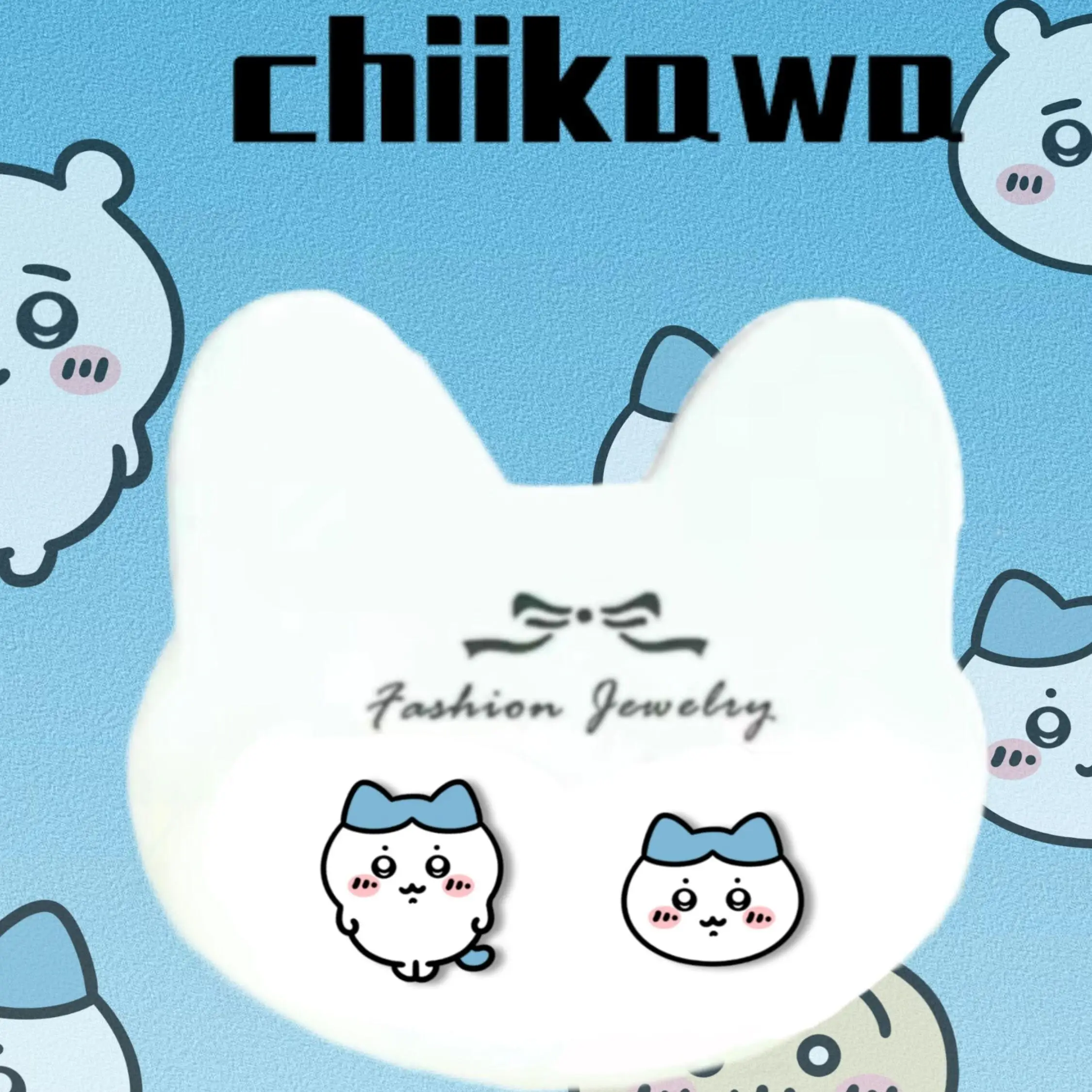 مجموعة أقراط Chiikawa Hachiware Usagi اللطيفة للطالبات أقراط للفتيات الجميلات هدية عيد ميلاد