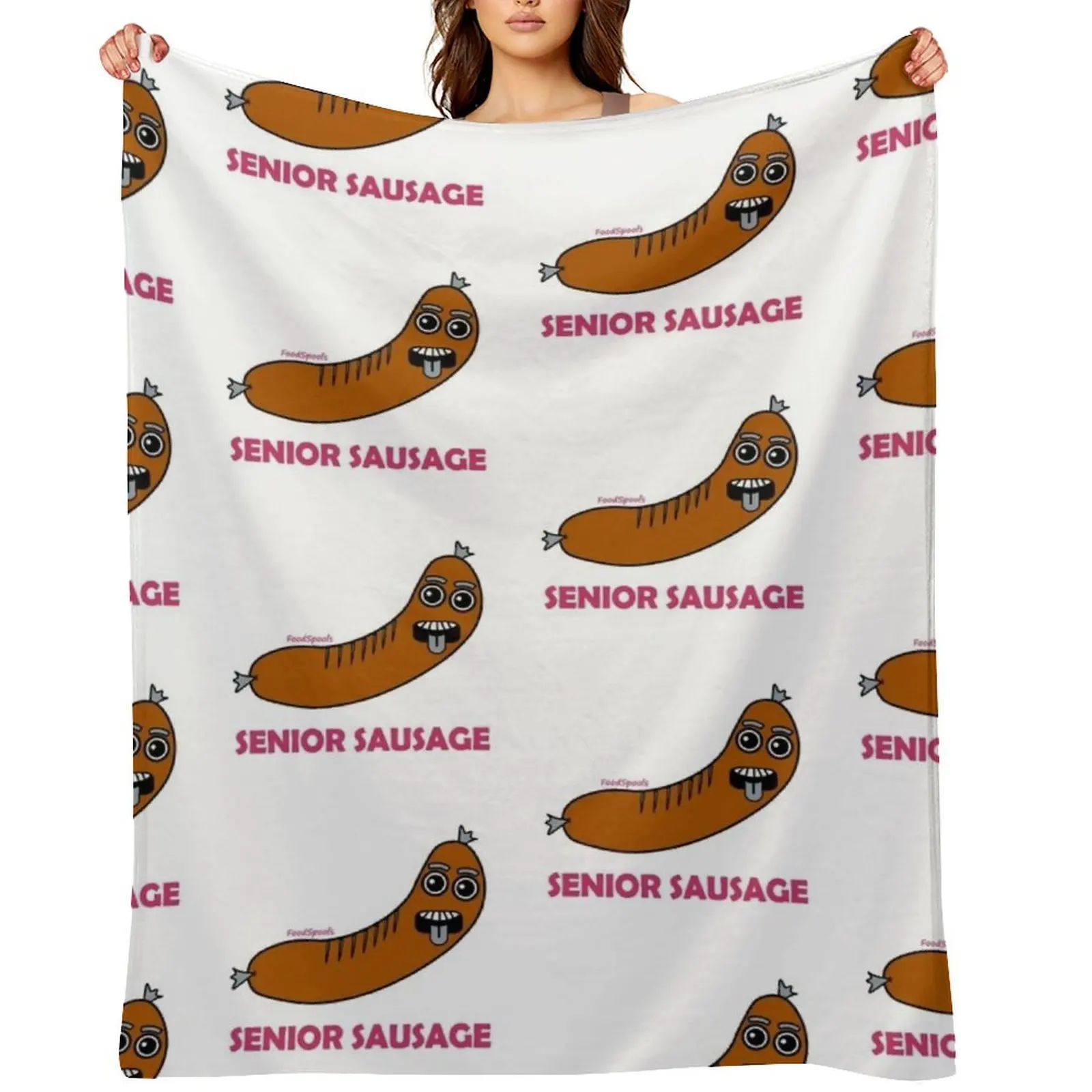 

Senior Sausage Throw Blanket for winter Furry For Sofa Thin Winter beds Blankets
