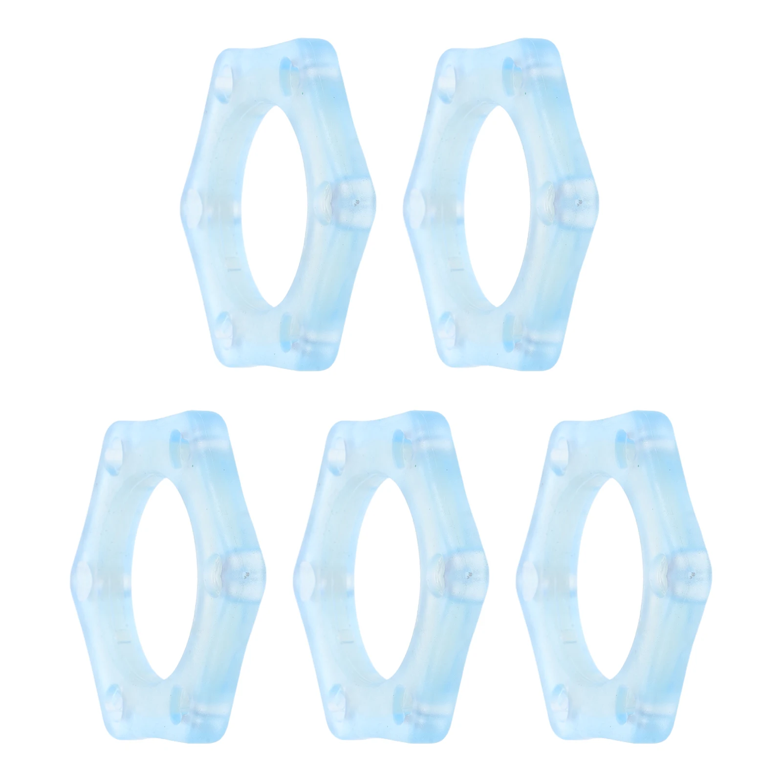 

5 Pcs Microphone Skid Ring Anti-drop for Rubber Anti-roll Rings Luminous Anti-slip Soft Anti-skid Holder