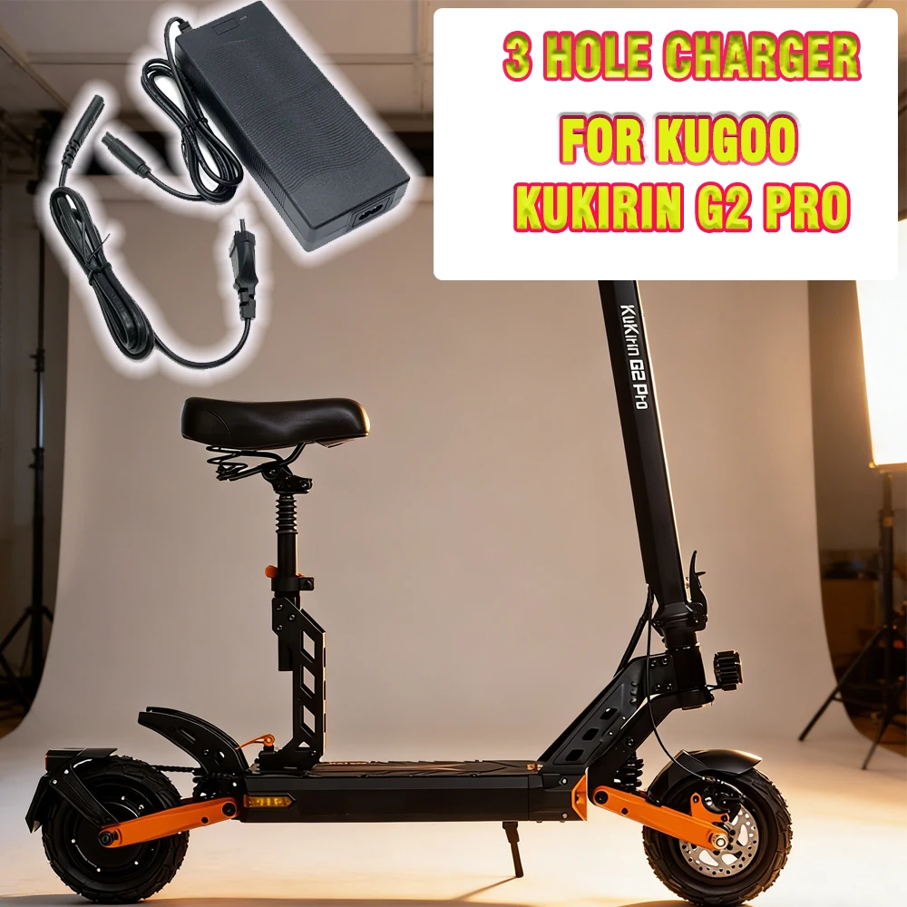 For Kugoo Kukirin G2 Pro Electric Scooter Accessories Original 54.6V 2A CQ Head 3 Hole Charger with European Standard Plug