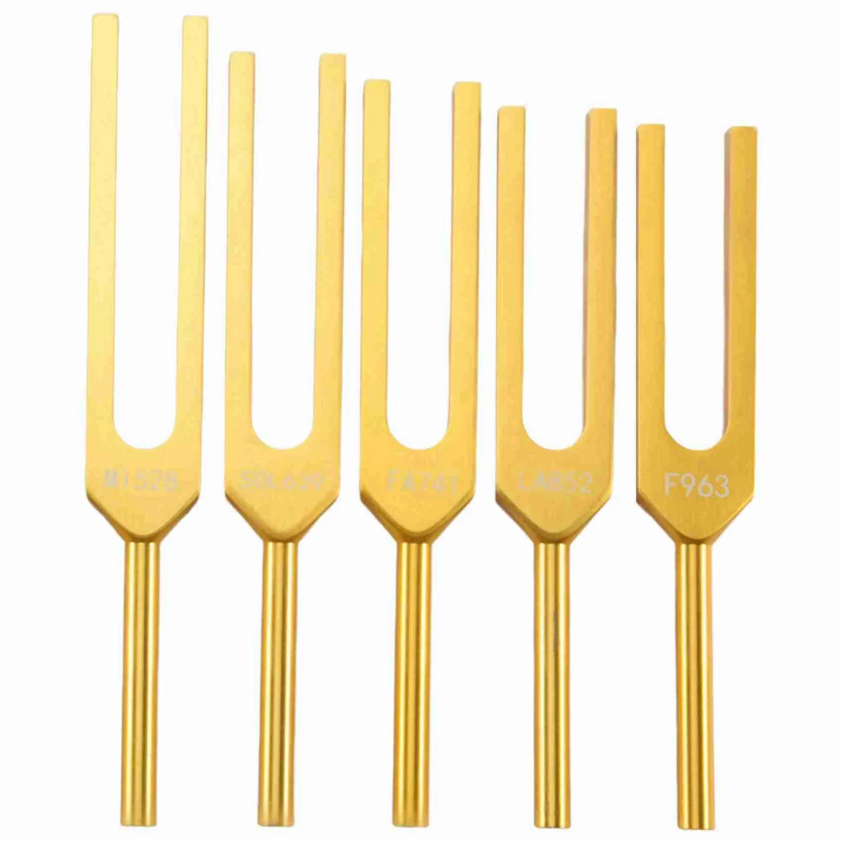Tuning Fork Set - 9 Tuning Forks for Healing Chakra,Sound Therapy,Keep Body,Mind and Spirit in Perfect Harmony- Gold ZJY