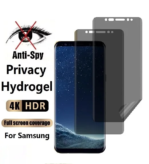 

1Pcs Privacy Hydrogel Film For Samsung Galaxy S8 S9 S10 S10E S20 S21 S22 S23 Plus FE Ultra 5G Screen Protectors Anti Spy