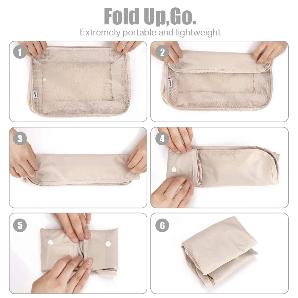 8/6 stücke Set Reise Lagerung Tasche Große Kapazität Gepäck Kleidung Sortierung Organizer Koffer Beutel Fall Essentials Schuhe Verpackung Cube – Detail 4